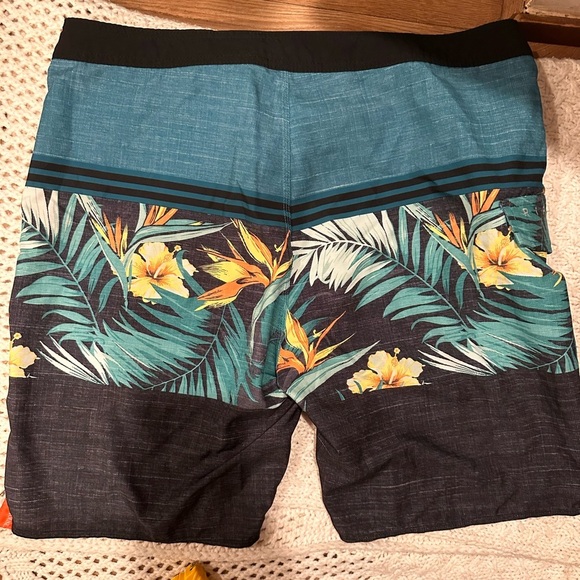 Rip Curl Men's Tropical Swim Shorts - Blue and Black - Picture 8 of 9